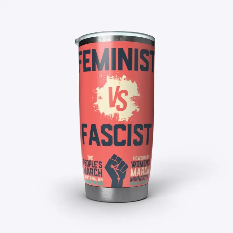 Feminist vs Fascist Red