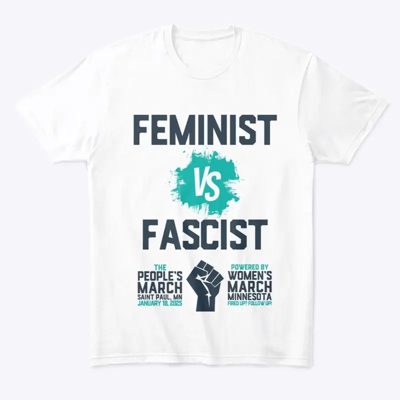 Feminist vs Fascist Blue