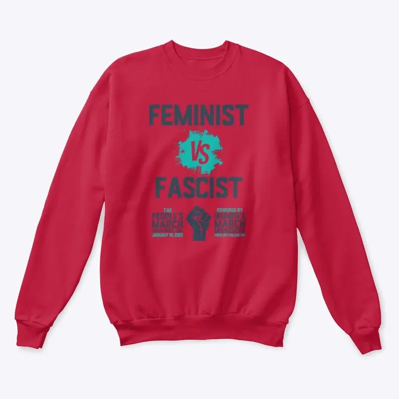 Feminist vs Facist Red