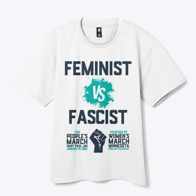 Feminist vs Fascist Blue