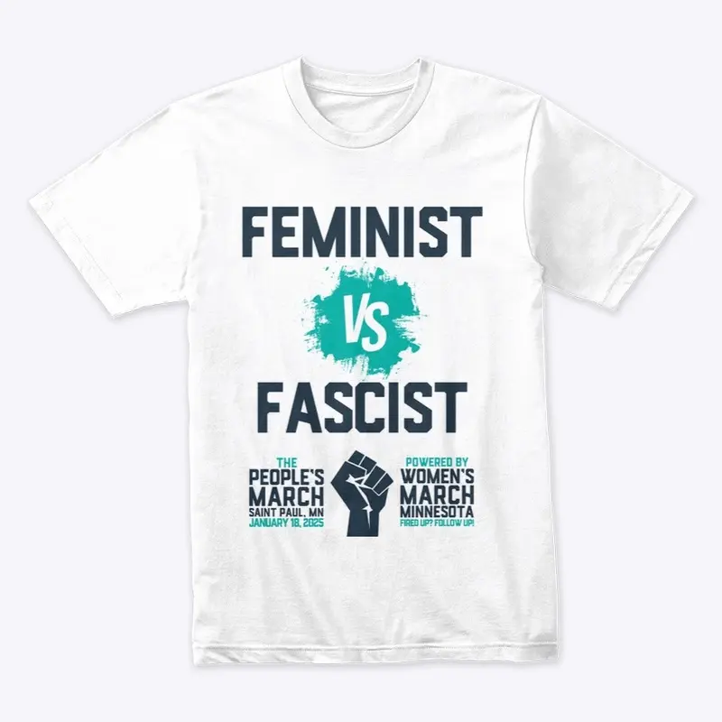 Feminist vs Fascist Blue