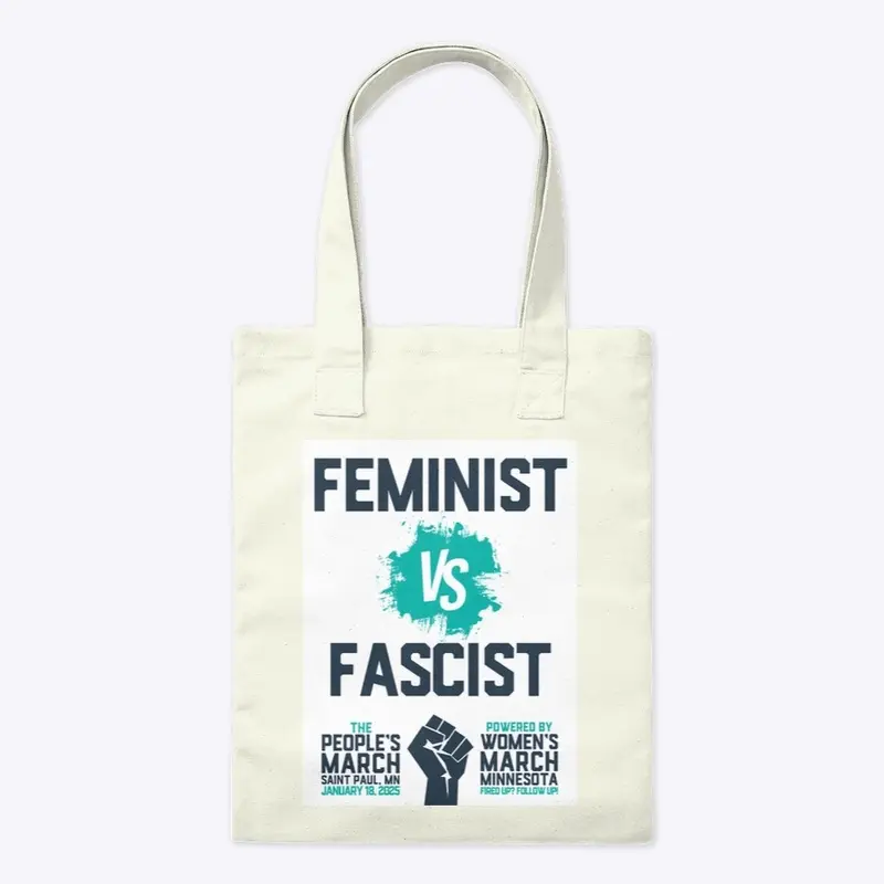 Feminist vs Fascist Blue