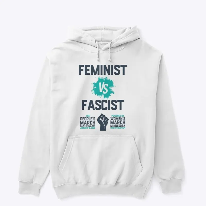 Feminist vs Fascist Blue