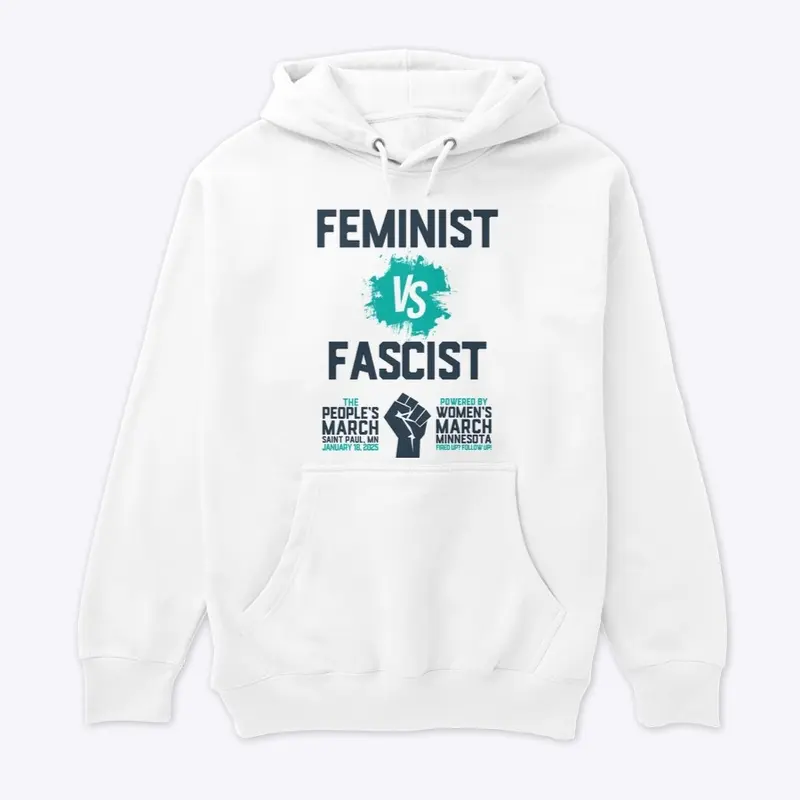 Feminist vs Fascist Blue