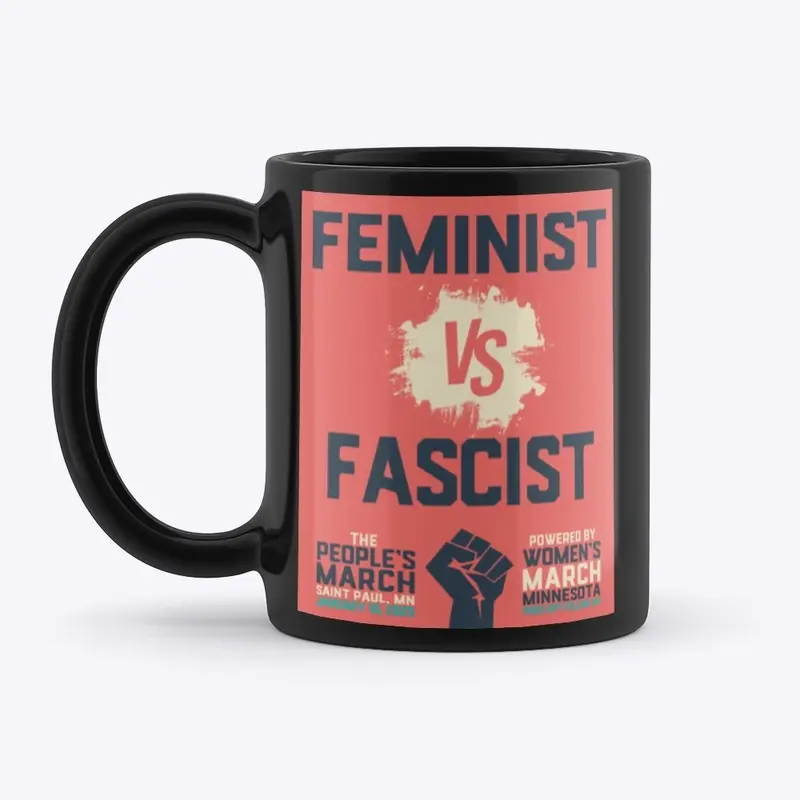 Feminist vs Fascist Red