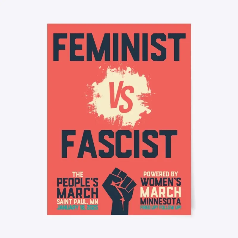 Feminist vs Fascist Red